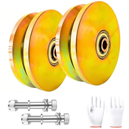 V Groove Wheel ، 4 "عجلات بوابة منزلق ، عجلات الباب الشريحة الثقيلة ، عجلات بوابة المتداول ، 3000 رطل كحد أقصى. in Saudi Arabia