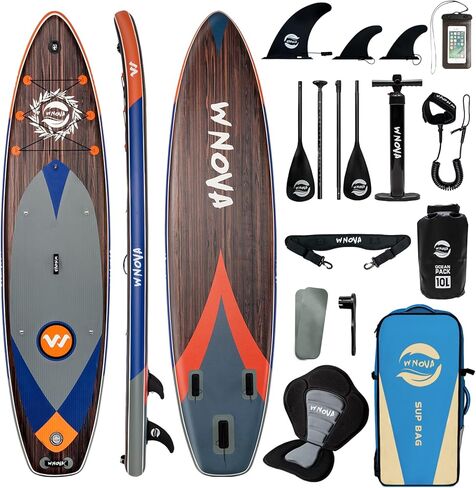 11'6 "x35" لوحة تجديف واسعة إضافية قابلة للانفجار لجميع المستويات ، و 430 رطلا سعة paddleboard مع الملحقات الكاملة ، ومضخة acton مزدوجة ، وتفجير أجهزة التجديف للعائلة in Saudi Arabia