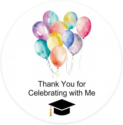 120x Birthday Sticker, Birthday Favor, Celebration Sticker, Cupcake Sticker, Thank You For Celebrating With Me Sticker, Baby Shower Favors, Envelope Seals, Invitation Labels (Birthday) in Saudi Arabia