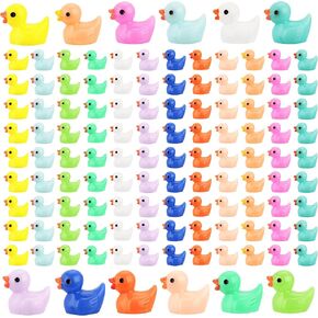 240 Pieces Mini Resin Ducks, Yellow Tiny Duck Figurines Bulk for Garden Micro Landscape Aquarium Dollhouse Potted Plants Decorations, Mini Ducks for DIY Ornament Party Toy in Kuwait