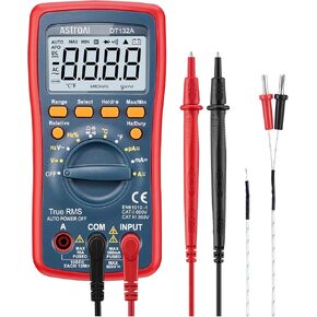 AstroAI 8Pcs Multimeter Test Leads Set with Alligator Clips, Plunger Test Mini Hooks and Test Probes 1000V 10A CAT III & CAT IV 600V for Fluke, KAIWEETS, INNOVA Multimeter, Voltmeter, Clamp Meter in Saudi Arabia