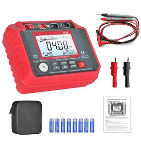 AIOMEST Megohmmeter 0.1MΩ-10GΩ Digital Insulation Resistance Tester ACV DCV 10-600V Resistance Meter Megohm with Test Lead & Zipper Bag in Saudi Arabia
