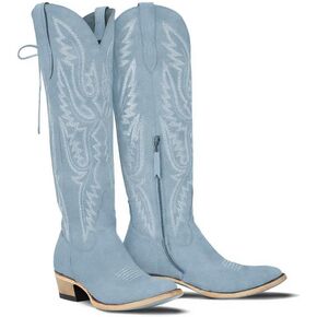 MissHeel Over the Knee Cowboy Boots for Women Adjustable Thigh High Cowgirl Boots in Kuwait