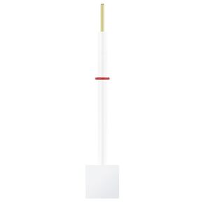 قطب صفائح البلاتين من stonylab، نقاء 99.99% 10x15x0.1 مم قطب كهربائي من رقائق البلاتين مع جسم PTFE in Kuwait