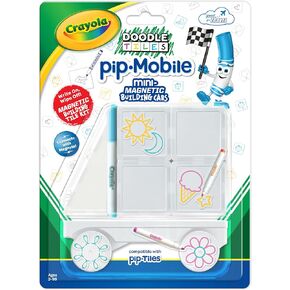 CreateOn Crayola Mini Magnetic PIP-Tiles, Building Set for Kids, Magnetic Building Toys for Kids, STEM Toys for Boys and Girls Ages 3+, 24-Piece Set (Bold) in Kuwait
