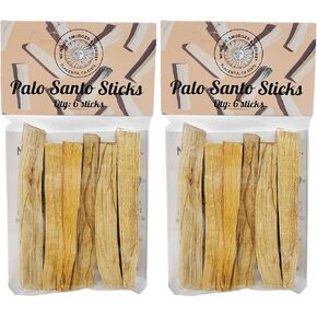 Sacred Palo Santo Wood Incense Sticks - New Age Smudges & Herbs | Harness 'Holy Wood' for Cleansing, Meditation & Energy | Ethically Sourced, Aromatic | 6 Premium Sticks for Spiritual Enrichment in Saudi Arabia