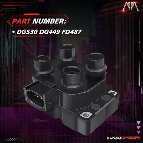 MAYASAF DG530 [Pack of 2] Ignition Coils for Ford 1991-03 Contour E-150 Escort Explorer Mustang Ranger Mercury Lincoln Town Car Mark VIII Mazda C924 FD-487 FD4877 in Saudi Arabia