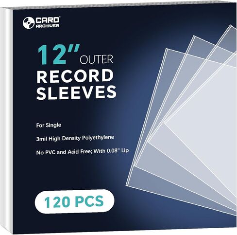 50-Pack 3-Ply Vinyl-Record Inner Sleeves - 12 Inch Anti Static Rice Paper LP Sleeves for 33 RPM, Premium Master Vinyl Record Sleeves, 3 Layer LP Album Cover Protect Your LP Collection in Saudi Arabia
