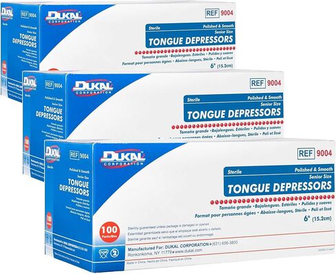 Dukal - FBA_9004 خافضات اللسان مقاس 6 بوصات، عدد 100 (عبوة من قطعة واحدة) in Kuwait