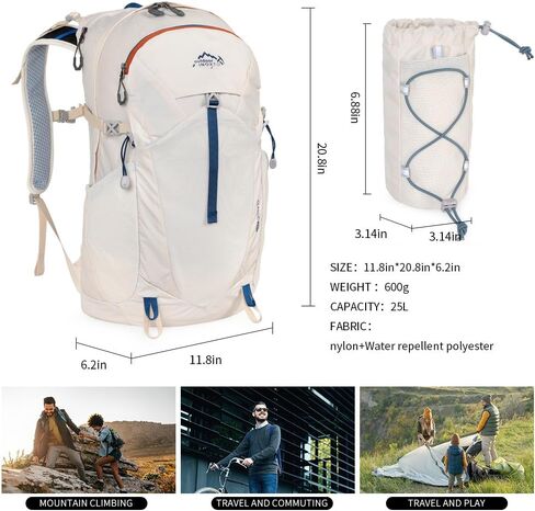 IX INOXTO Hiking Hydration Backpack with 3l Water Bladder for Women and Men 25L Water Backpack for Hiking, Cycling, Climbing, Camping in Saudi Arabia