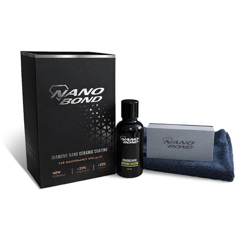 Nano Bond Ceramic Coating 9H PRO, Car, Plastic, Glass, and Wheel Exterior Care Product kit, Hydrophobic, Long Lasting Professional Care, High Gloss Paint Shine, Automotive Polishing with Sio2, 30ML in Saudi Arabia