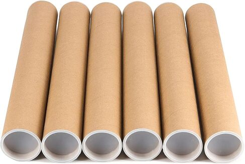 HOIGON18 Pack 2 x 16 Inch Mailing Shipping Tubes with Caps, Thick Mail Tubes Cardboard Mailing Tube for Packing,Shipping, Artwork, Crafts, Storage of Poster in Saudi Arabia