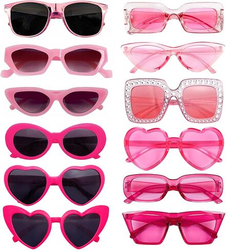 SUNOVELTIES 12 Mixed Style Sunglasses Classic Retro Party Favors Eyewear Costume Accessories Bulk Glasses for Unisex Adult in Saudi Arabia