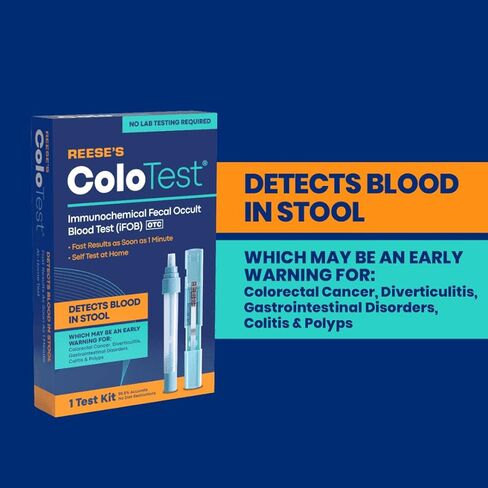 Reese's ColoTest Immunochemical Fecal Occult Blood Test (iFOB) for Colorectal Cancer Screening 1ct in Saudi Arabia