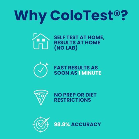 Reese's ColoTest Immunochemical Fecal Occult Blood Test (iFOB) for Colorectal Cancer Screening 1ct in Saudi Arabia