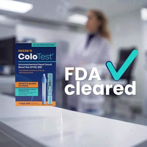 Reese's ColoTest Immunochemical Fecal Occult Blood Test (iFOB) for Colorectal Cancer Screening 1ct in Saudi Arabia