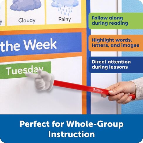 مؤشرات يدوية من Learning Resources، مجموعة من 3، للأعمار من 3 سنوات فما فوق، ألوان متنوعة، المشاركة في الفصل الدراسي، مستلزمات المدرسة المنزلية، مستلزمات الفصل الدراسي، هدايا للمعلمين، مستلزمات العودة إلى المدرسة، مستلزمات المعلمين in Saudi Arabia
