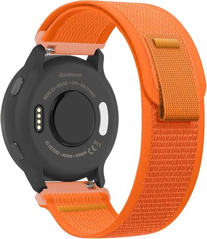 Trail Loop Nylon 18mm Watch Bands Compatible with Garmin Venu 3S/4 41mm/2S/Vivoactive 4S,Soft Breathable Adjustable Quick Release Sports Strap for Forerunner 265S/255S Music Women Men in Saudi Arabia