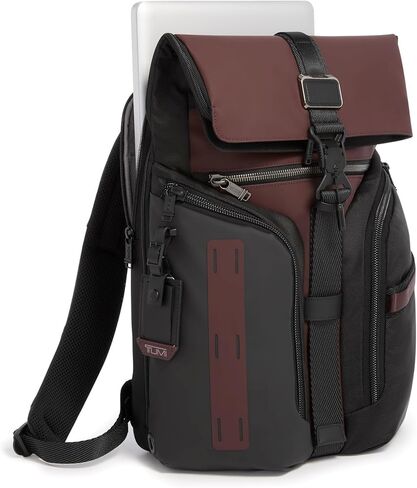 Tumi Men's Logistics Flap Lid Backpack, Oxblood, One Size in Kuwait