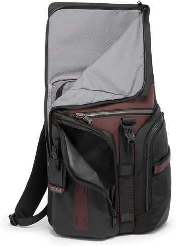 Tumi Men's Logistics Flap Lid Backpack, Oxblood, One Size in Kuwait