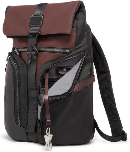 Tumi Men's Logistics Flap Lid Backpack, Oxblood, One Size in Kuwait