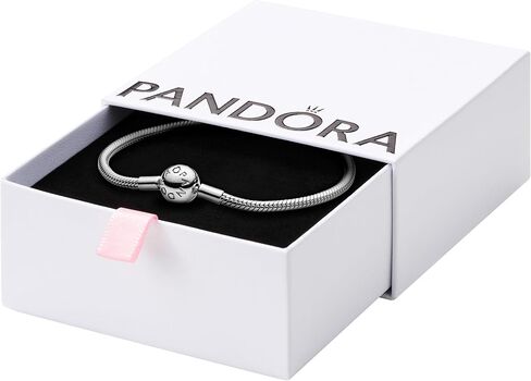 Pandora Moments Snake Chain Bracelet - Compatible Moments Charms - Charm Bracelet for Women - Gift for Her, With Gift Box in Saudi Arabia