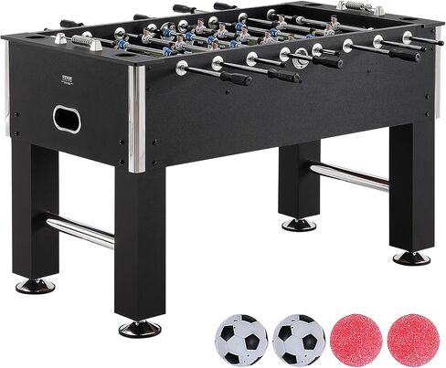 VEVOR Folding Foosball Table, 42 inch Standard Size Foosball Table, Indoor Full Size Foosball Table for Home, Family, and Game Room, Soccer with Foosball Table Set, Includes 2 Balls in Saudi Arabia