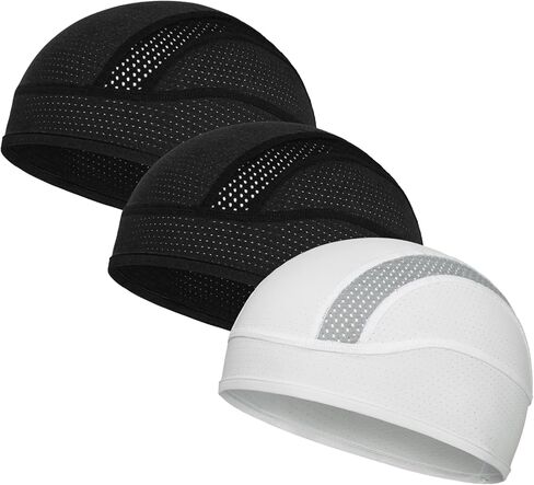 Skull Cap Helmet Liner Beanie, Cooling Mesh Cycling Running Hat for Men Women, Fits Under Helmets in Kuwait