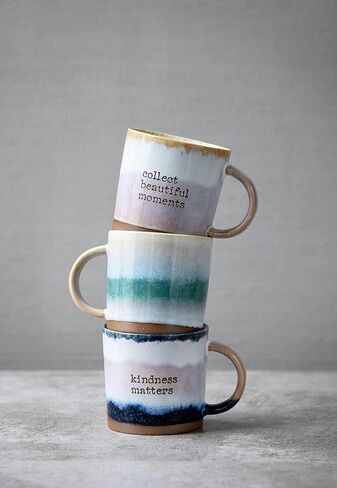 COLLECTIVE HOME - Reactive Glaze Coffee Mug Ceramic Tea Cup for Office and Home, 18 oz, Dishwasher and Microwave Safe(Set of 2) in Saudi Arabia