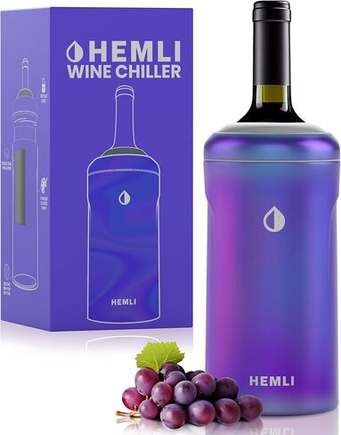 HEMLI Wine Chiller, Wine Bottle Chiller, Wine Bottle Cooler, Wine Chiller Sleeve, Wine Cooler Holder, Champagne Chiller, Wine Gift Ideas in Saudi Arabia