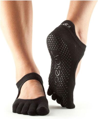 جوارب Bellarina النسائية من toesox بمقبض كامل لأصابع القدم - جوارب بيلاتيس غير قابلة للانزلاق، جوارب باري ويوجا مع مقابض، جوارب باليه عند أصابع القدم in Kuwait