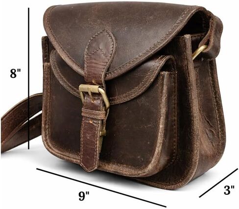 vintage crafts Leather Women's Hippe Leather Purse Crossbody Shoulder Bag Travel Satchel Handbag Bag in Saudi Arabia