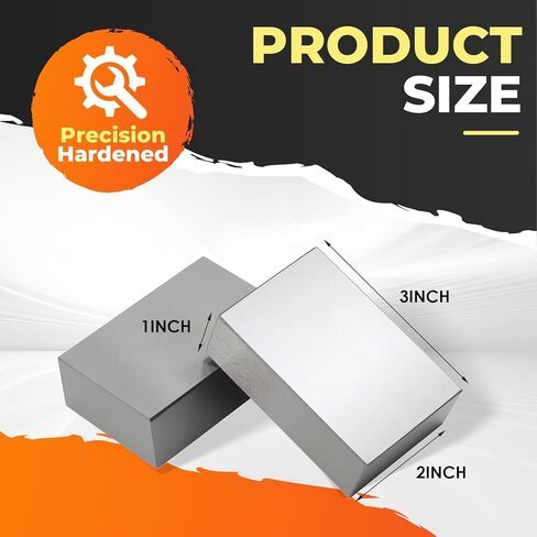 Precision Hardened Steel Block 1-2-3 Blocks, 2-4-6 Blocks, Matched Pair .0002" (1-2-3 No Holes) in Saudi Arabia