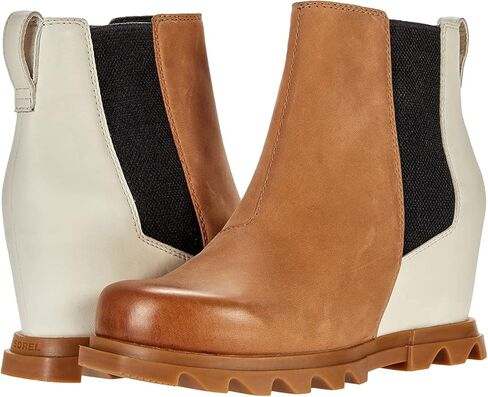 حذاء Sorel النسائي Joan of Arctic Wedge III Chelsea - حذاء بكعب عريض من الجلد مقاوم للماء in Kuwait