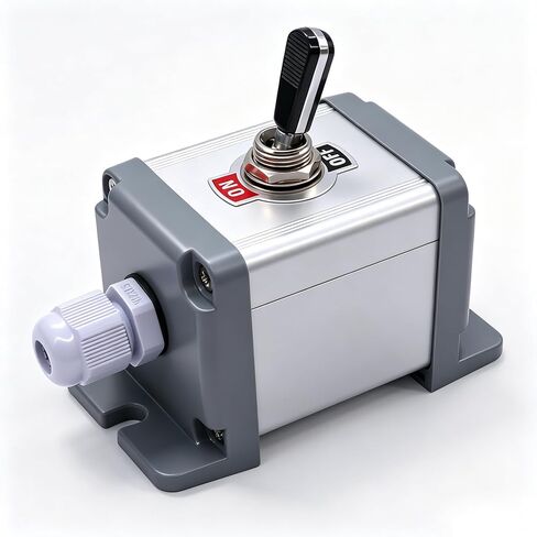 Twidec/Heavy Duty Rocker Toggle Switch Box 16A 250V SPST 2 Position 2 Pin ON/Off Switch Black PC Wear-Resistant Handle with Metal Shell TEN-A-2210BK-BOX-A101 in Saudi Arabia