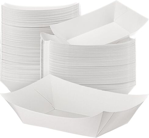 200 Pcs 5 lb Kraft Paper Food Trays Food Boats Bulk, Disposable Nacho Trays Kraft Paper Food Serving Tray Brown Food Holder Trays for Nachos, Tacos, Fries, Hot Dog, Corn, BBQ, Festivals, Party in Saudi Arabia