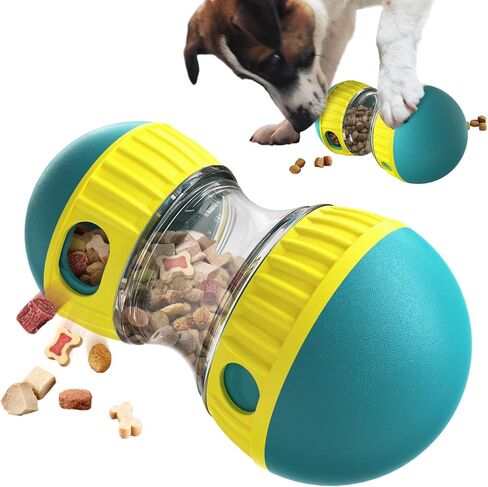 YXX-TECH Dog Puzzle Toys, Adjustable Dog Treat Dispensing,Interactive Dog Enrichment Toy to Keep Them Busy,Food Puzzles Ball for Dogs, Puppy Slow Feeder for Boredom and Stimulating IQ Training (Blue) in Saudi Arabia