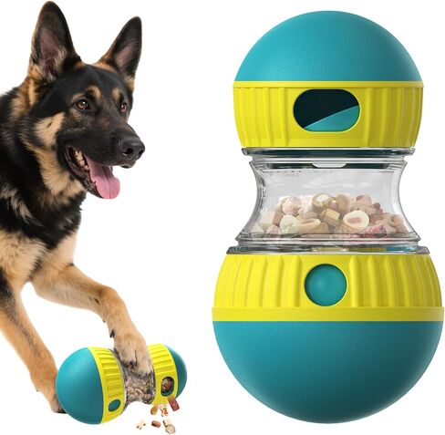 YXX-TECH Dog Puzzle Toys, Adjustable Dog Treat Dispensing,Interactive Dog Enrichment Toy to Keep Them Busy,Food Puzzles Ball for Dogs, Puppy Slow Feeder for Boredom and Stimulating IQ Training (Blue) in Saudi Arabia