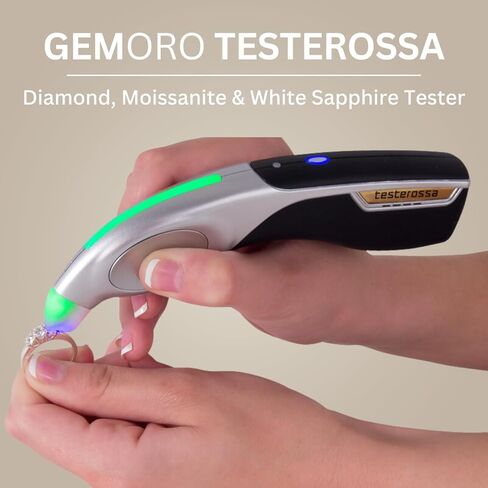 جهاز اختبار GemOro Testerossa Talking Diamond والمويسانتي والياقوت الأبيض، فضي in Saudi Arabia