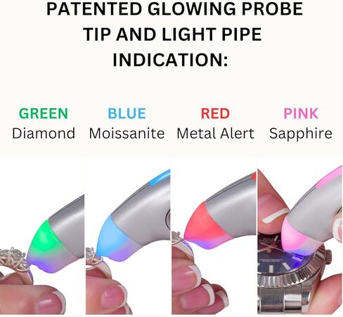 جهاز اختبار GemOro Testerossa Talking Diamond والمويسانتي والياقوت الأبيض، فضي in Saudi Arabia