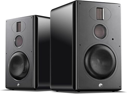 مكبرات صوت HiVi-Swans M5A Hi-Fi Bluetooth على رف الكتب - مكبرات صوت احترافية لشاشة الاستوديو - مكبرات صوت Wi-Fi منزلية تعمل بالطاقة مقاس 8 بوصات، صوت جهير متفجر للغرفة الكبيرة in Saudi Arabia