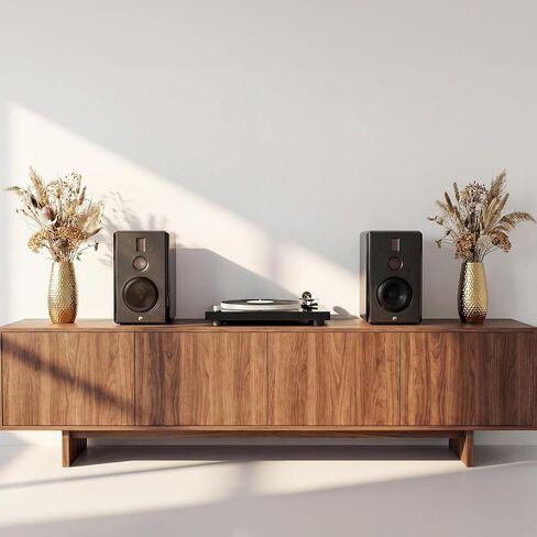 مكبرات صوت HiVi-Swans M5A Hi-Fi Bluetooth على رف الكتب - مكبرات صوت احترافية لشاشة الاستوديو - مكبرات صوت Wi-Fi منزلية تعمل بالطاقة مقاس 8 بوصات، صوت جهير متفجر للغرفة الكبيرة in Saudi Arabia