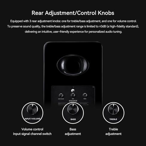 مكبرات صوت HiVi-Swans M5A Hi-Fi Bluetooth على رف الكتب - مكبرات صوت احترافية لشاشة الاستوديو - مكبرات صوت Wi-Fi منزلية تعمل بالطاقة مقاس 8 بوصات، صوت جهير متفجر للغرفة الكبيرة in Saudi Arabia