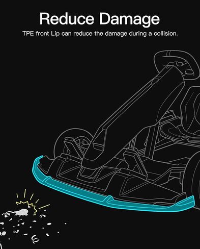 stio Front Plastic Protection Kit for GoKart Pro and Gokart Bundle, Compatible with Ninebot by Segway GoKart Pro,Gokart Kit,Go Kart PRO TPE Front Lip Front Bumper Replacements Original Accessories in Saudi Arabia