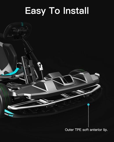 stio Front Plastic Protection Kit for GoKart Pro and Gokart Bundle, Compatible with Ninebot by Segway GoKart Pro,Gokart Kit,Go Kart PRO TPE Front Lip Front Bumper Replacements Original Accessories in Saudi Arabia