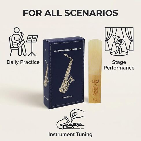 Alto Sax Reeds, Alto Saxophone Traditional Reeds (Alto Sax Strength 2.5) in Saudi Arabia