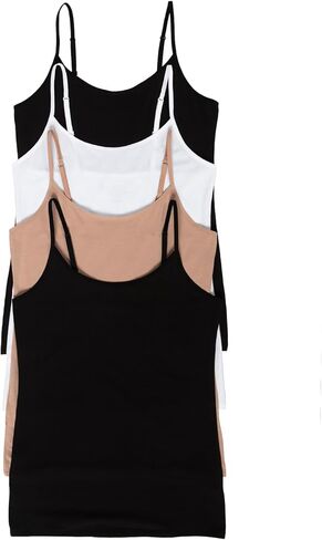 Felina | Cotton Modal Camisole, Stretch Womens Tank Top, Ultra Soft Cotton Blend Camisole Tank Top (US, Alpha, X-Large, Regular, Regular, Warm Nude) in Kuwait