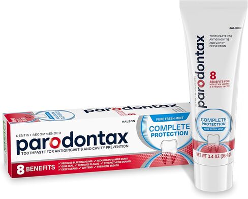 Parodontax Complete Protection Toothpaste for Bleeding Gums, Gingivitis Treatment and Cavity Prevention, Pure Fresh Mint - 3.4 Ounces in Saudi Arabia