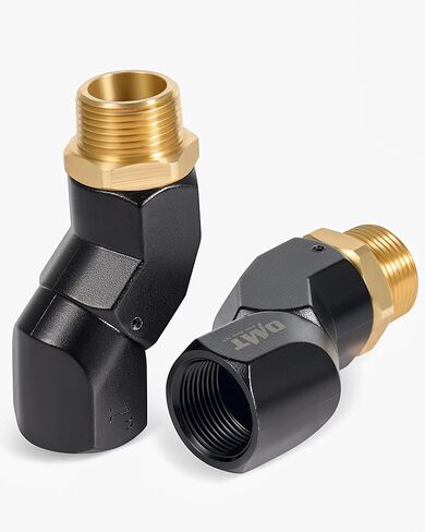 Orion Motor Tech 2pcs 1" NPT Fuel Hose Nozzle Swivel Kit, 1" NPT Fuel Transfer Swivels, Multi Plane 360 Rotating Fuel Tank Adapter Swivel Set with Accessories for Fuel Transfer Pump Gas Diesel in Saudi Arabia