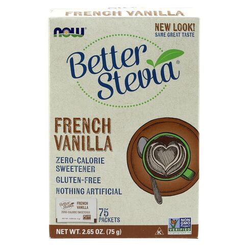 NOW Foods French Vanilla Stevia,100 Packets(Pack of 3) in Saudi Arabia